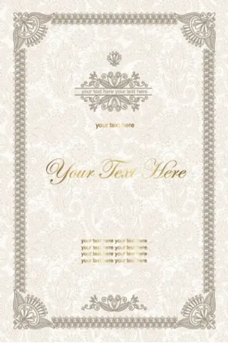 欧洲模式的证书模板03矢量