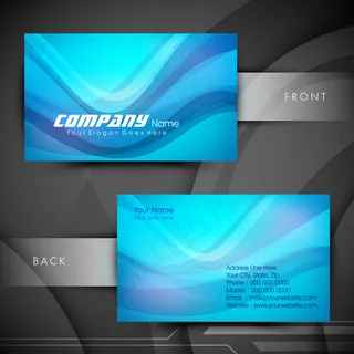 高档大气精致简洁名片设计模板