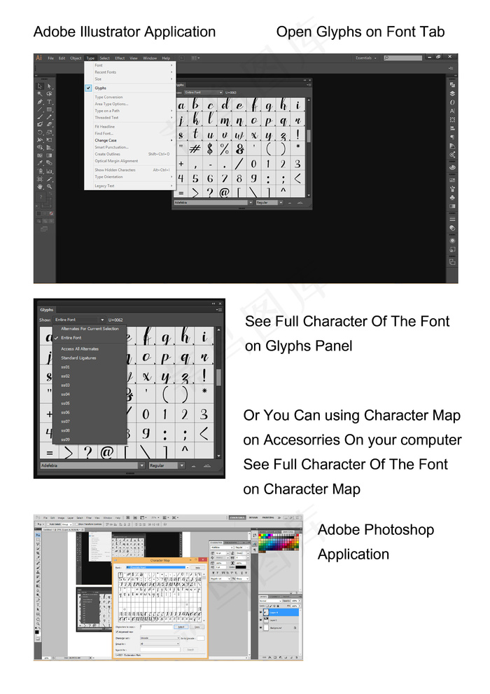 巧克力手写英文字体
