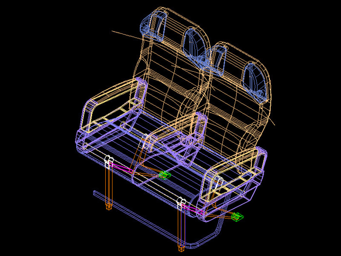 飞机座椅模型下载