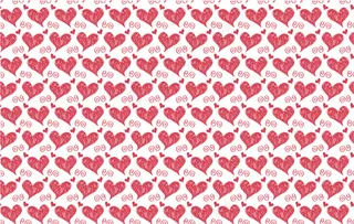 手绘爱心背景矢量素材