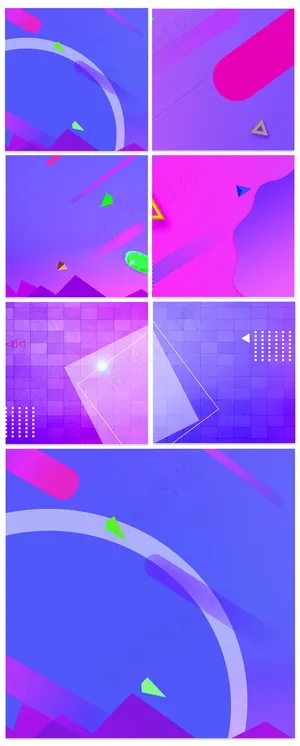 淘宝紫色科技促销主图背景模板