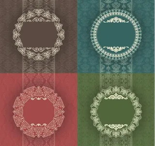 欧式花纹背景图片