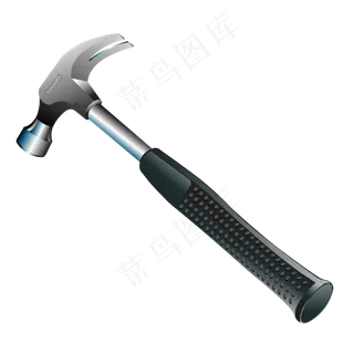 不锈钢塑料把手锤子免抠png透明图层素材