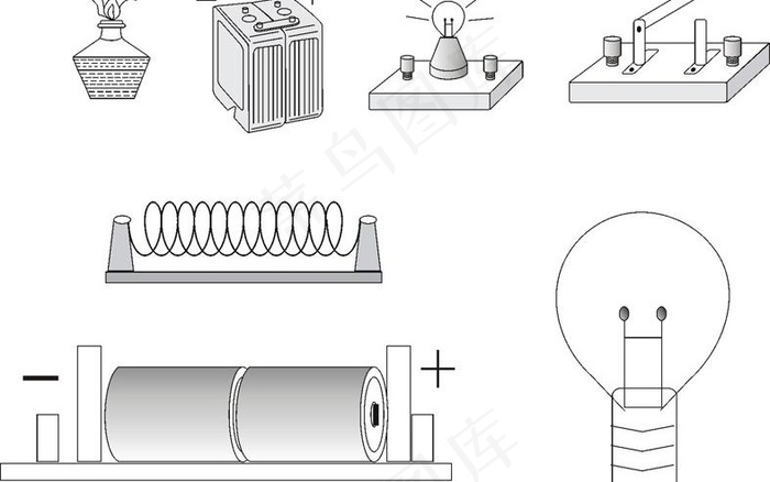 物理电路仪器图片cdr矢量模版下载