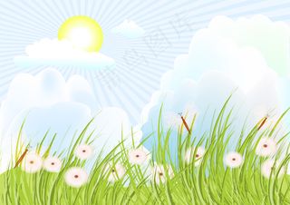 唯美自然花卉背景