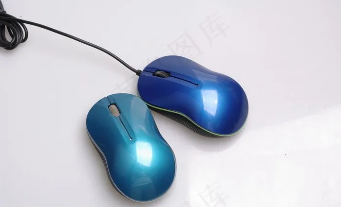 蓝色系鼠标图片