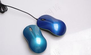蓝色系鼠标图片