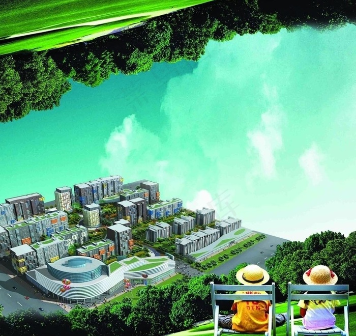 房地产广告 房展会模版 楼盘效果图...