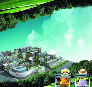 房地产广告 房展会模版 楼盘效果图...