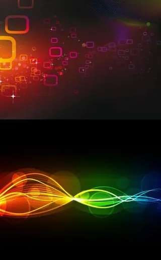 2款超酷炫光背景矢量素材