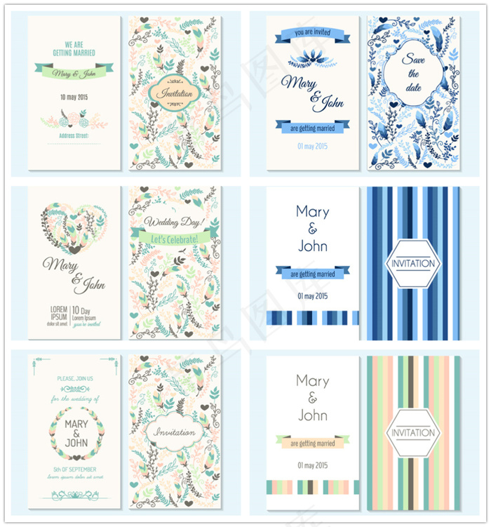 韩式婚礼邀请函