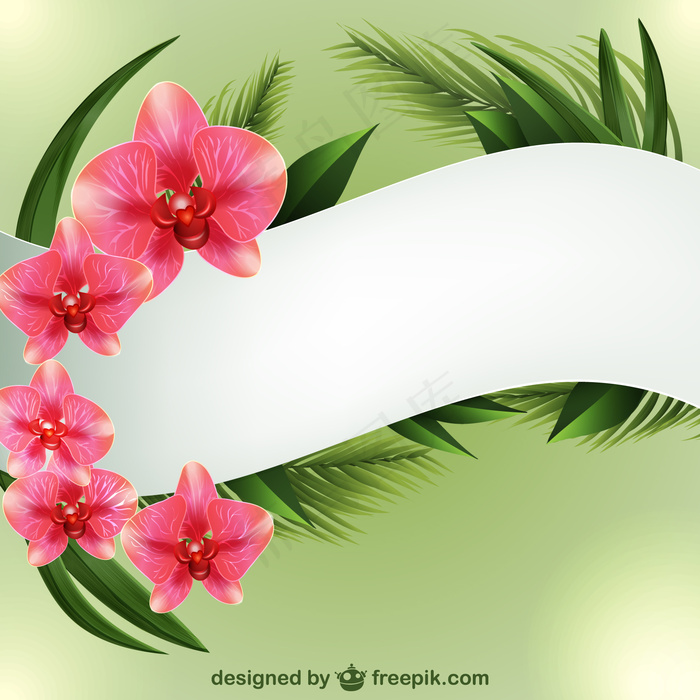 绿色背景矢量图