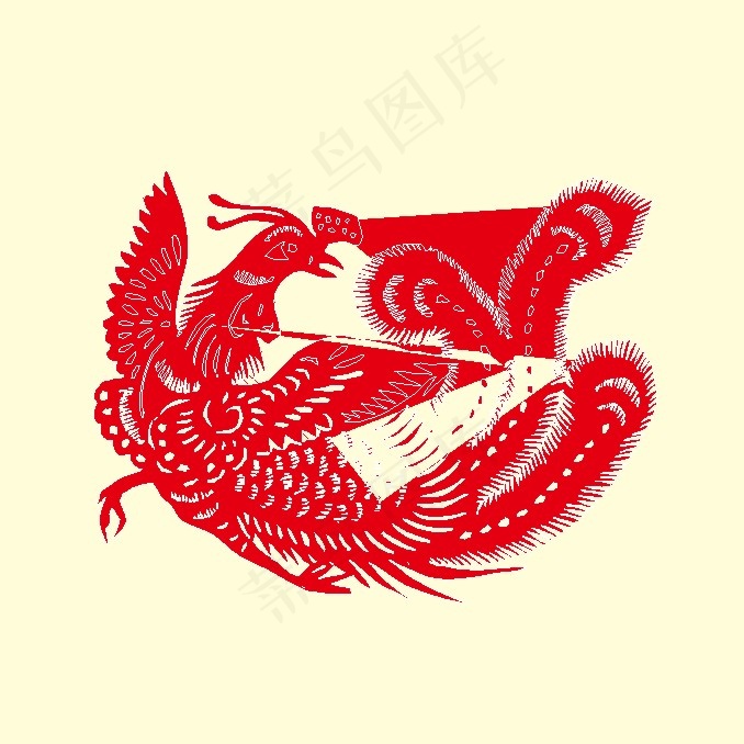 京剧人物剪纸 矢量CDR_87