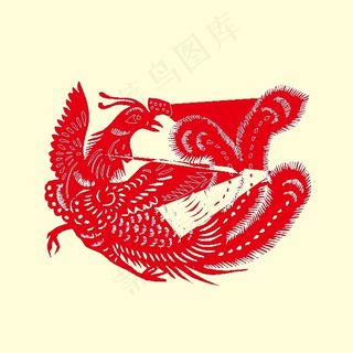 京剧人物剪纸 矢量CDR_87