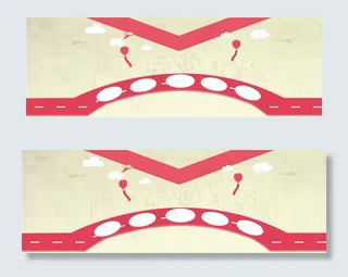 休闲食品卡通红火简约展示banne...