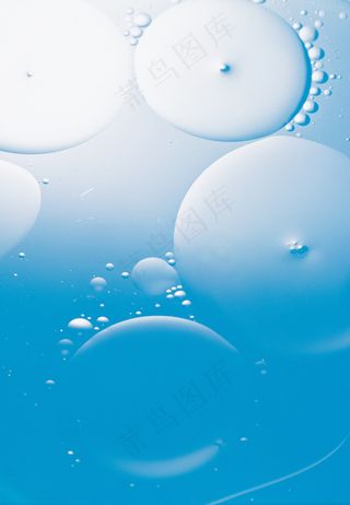 蓝色水面油滴背景图片
