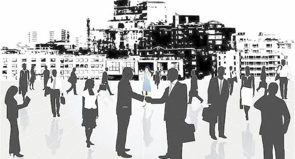 商务精英 建筑 高楼 商务人物 白...