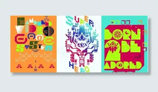 创意英文字图片