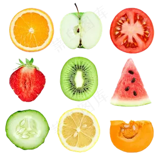 各种果蔬切片