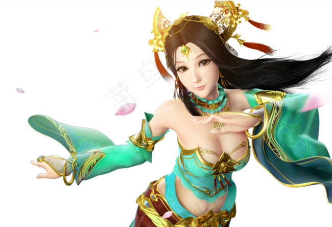 游戏人物psd模版下载