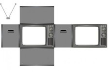 怀旧的TV模型的扩展计划cdr矢量模版下载