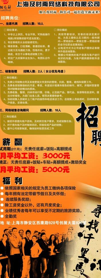 招聘易拉宝图片(2268X5669(DPI:72))psd模版下载