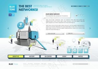 科技资讯网站模板psd