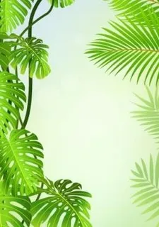 绿色的叶子主题背景04矢量