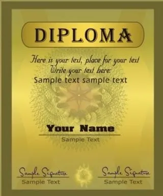 华丽的文凭证书模板04矢量