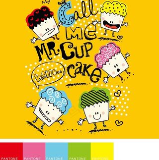 卡通拟人泡芙图片