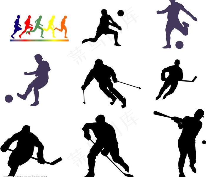 矢量运动人物图片