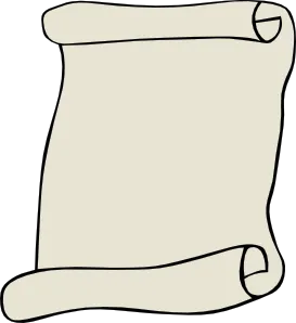 羊皮纸上的剪贴画肖像