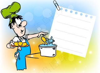 卡通厨师图片