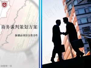商业合作谈判策划PPT模板预览图