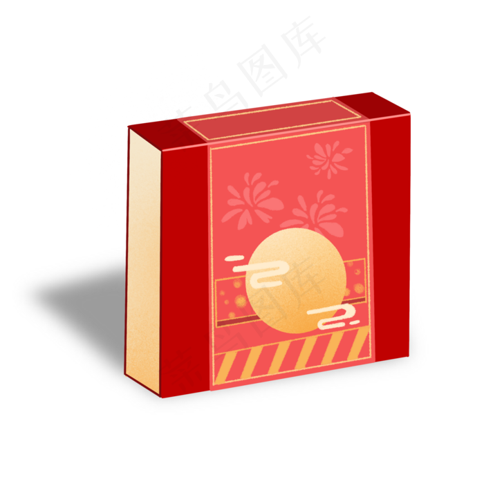 中秋节红色月饼礼盒中秋节红色月饼礼盒