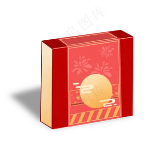 中秋节红色月饼礼盒中秋节红色月饼礼盒