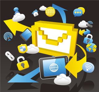 箭头和云计算图标