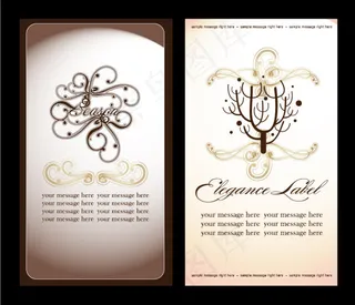 精美高贵卡片02——矢量素材
