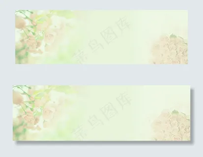 手绘粉色花朵banner背景素材 手绘粉色花朵banner背景素材