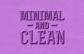 紫色艺术字样机