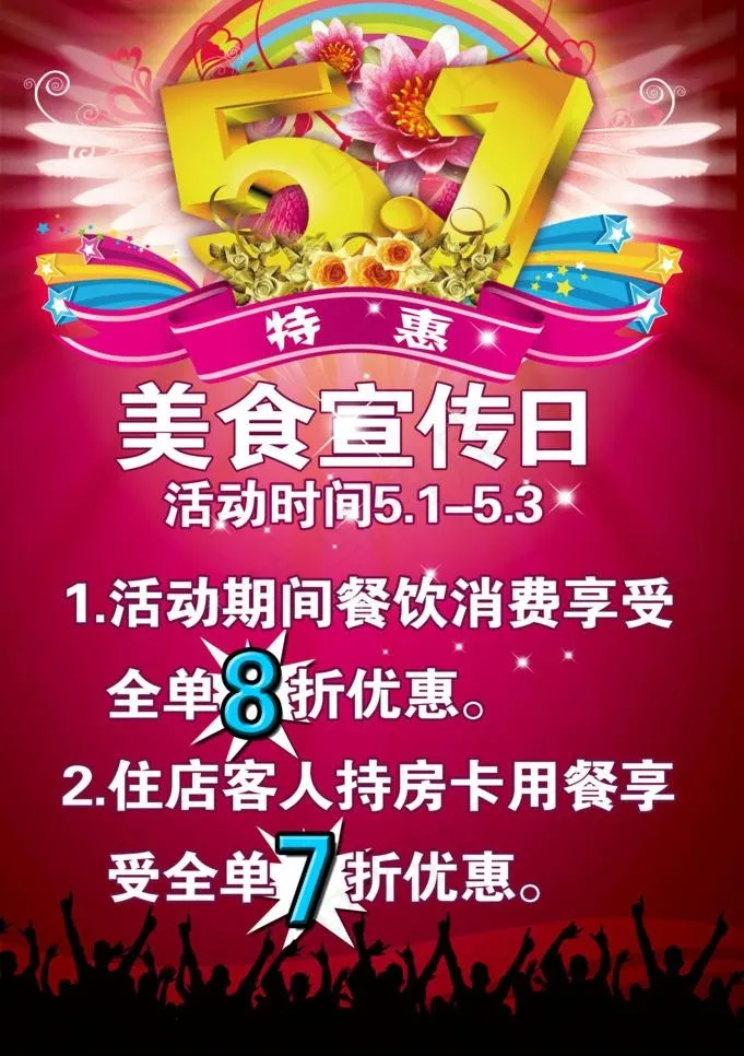 五一海报图片(2904X4367(DPI:300))psd模版下载