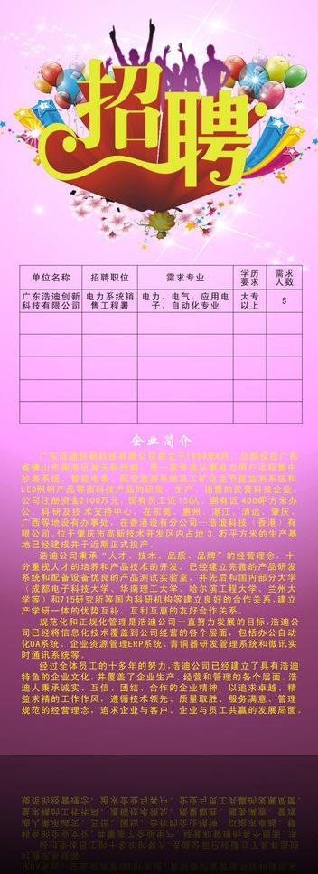 招聘展架图片cdr矢量模版下载