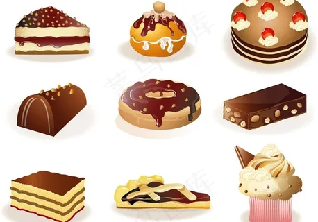 矢量蛋糕图片