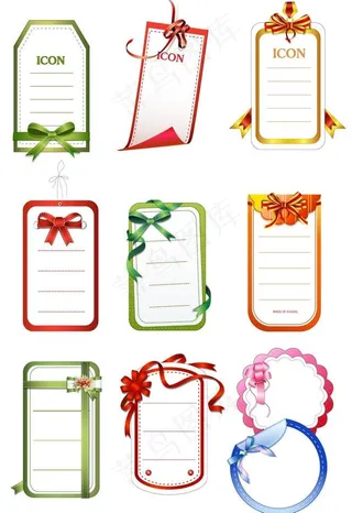 丝带卡片图片