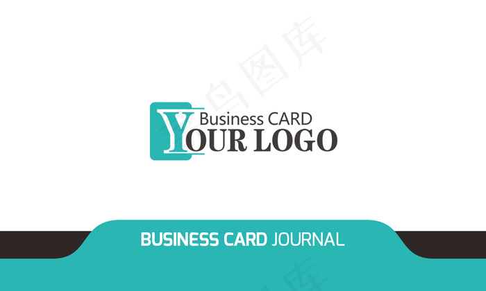 蓝色科技IT名片|蓝色简约名片PS...