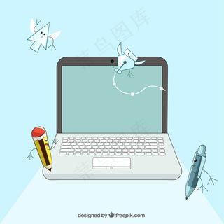 说明笔记本电脑和办公用品