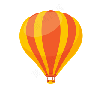 可爱卡通热气球PNG透明背景免扣素...