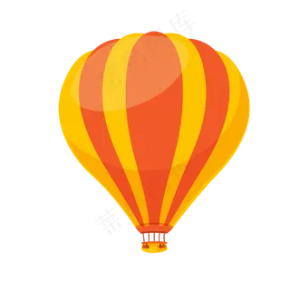 可爱卡通热气球PNG透明背景免扣素...