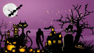 万圣节海报背景设计PSD素材